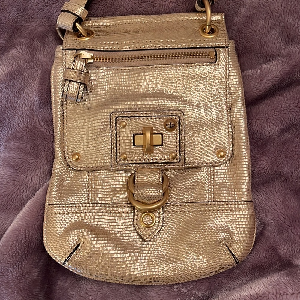 Juicy Couture crossbody gold bag purse - Picture 3 of 7